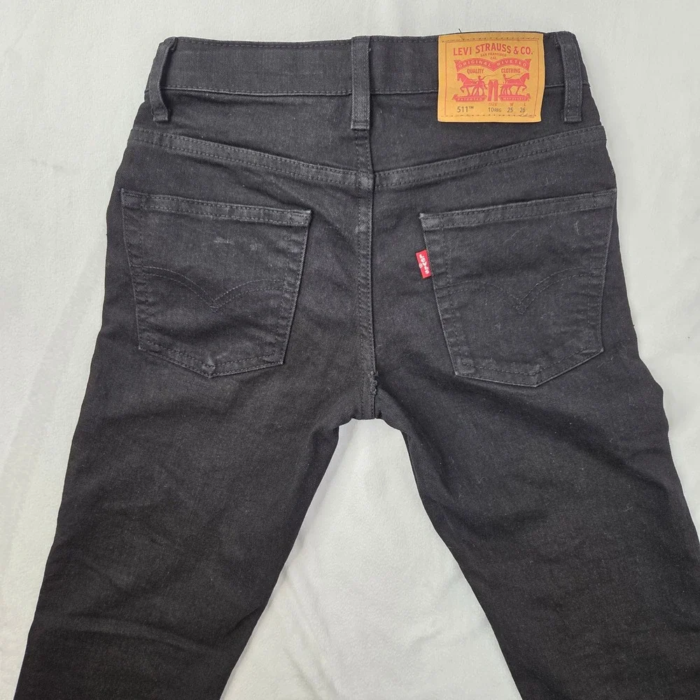Levi's‎ Jeans Boys Size 10 Black Slim Fit 511 Good ADJ Waist